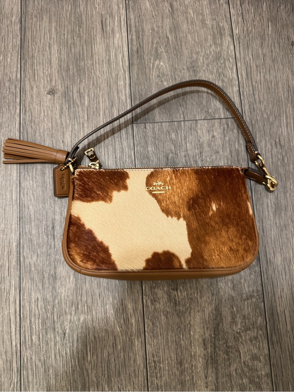 Coach Nolita 19 cow print purse